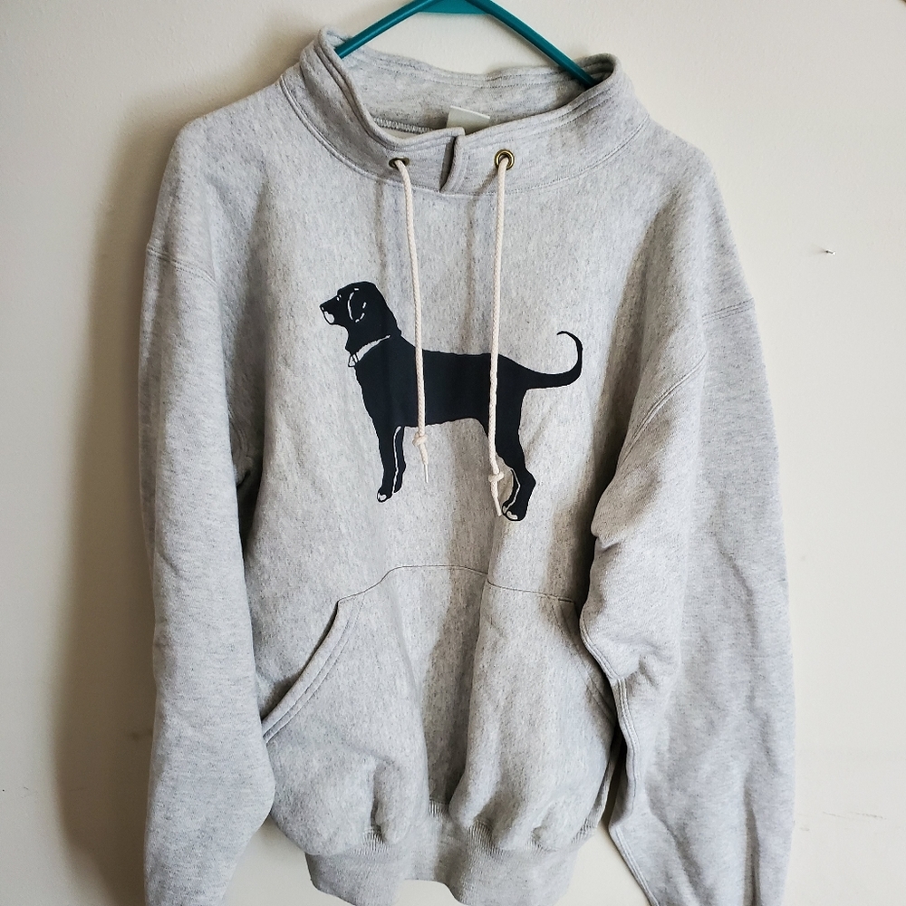 Black dog Martha's vineyard sweatshirt